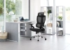 Krzesło biurowe ergonomiczne Spacetronik BARD czarne OUTLET