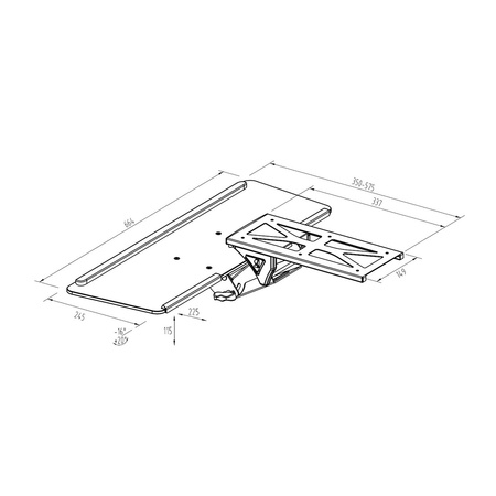 Spacetronik ERGOLINE SPB-111W Tastaturhalterung