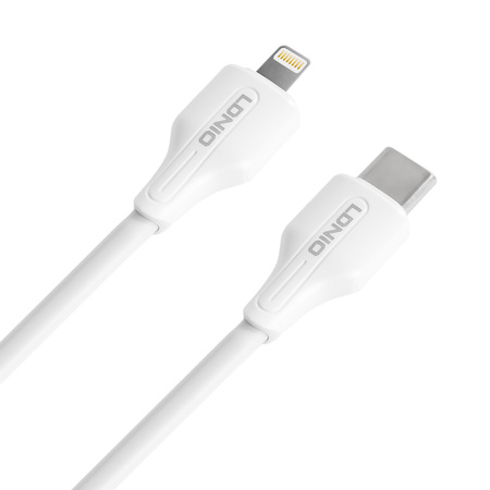 USB-C - Lightning Kabel LDNIO 1m 30W weiß LC121I