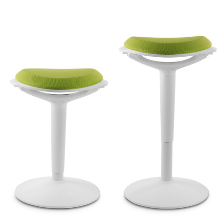 Aktywny hoker ergonomiczny Zippy (biało-jaśminowy)