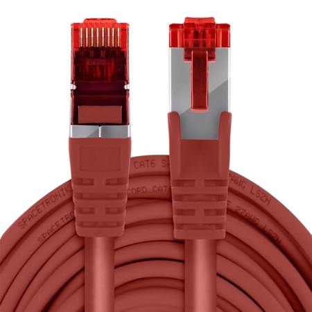 RJ45 CAT 6 S/FTP AWG27 LSZH Kabel rot 2m