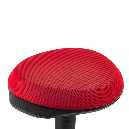 Zippy active ergonomischer Hocker (schwarz/rot)