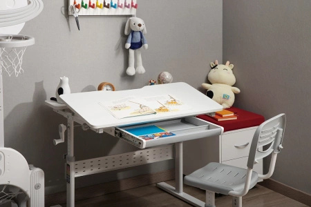 Regulowane biurko dla dziecka Spacetronik XD SPE-X102W 80x60 cm OUTLET