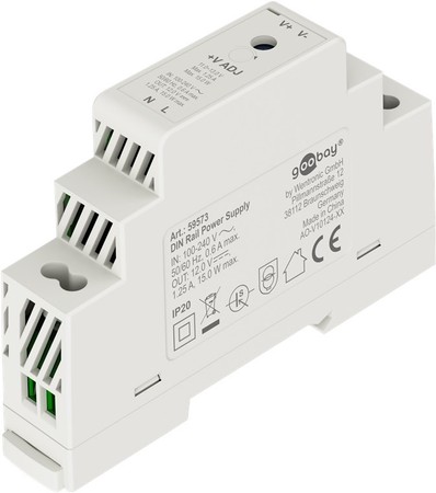 Goobay DIN-Schienen-Netzteil 12V 125A 15W IP20