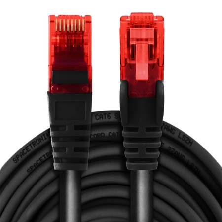 RJ45 CAT 6 U/UTP AWG24 schwarz 5m Kabel