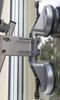 Uchwyt aluminiowy przyssawkowy do szyb 2x115 5312