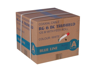 RG6U BC Trischield Twin Kabel (125mb Karton)