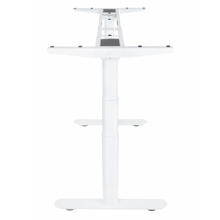 Solidny stelaż do biurka elektrycznego Spacetronik SPE-238O biały z wyświetlaczem OLED i RGB