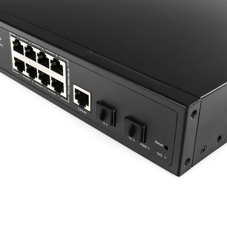 SWITCH Zarządzalny L2 GS2008S2 8x1 Gbps + 2x SFP