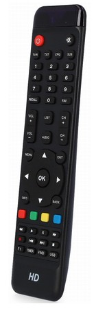 Fernbedienung für den DVB-T2/C OPTICUM HBBTV T-BOX Decoder