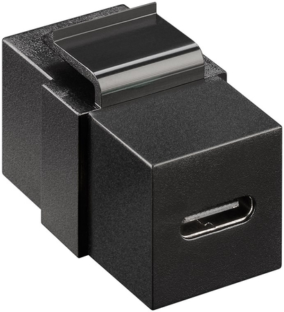 Keystone-Stecker USB-C Kabelverlängerung schwarz - zdjęcie 2