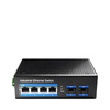 6-portowy przełącznik SWITCH przemysłowy POE 4x RJ45 gigabit 2x SFP  cudy IG1004S2P