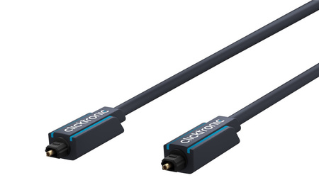 CLICKTRONIC Kabel optyczny Toslink T-T + adapter Jack 7,5m