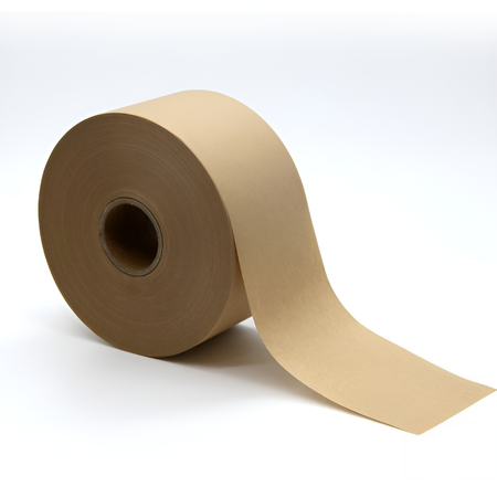 Ekologiczna taśma papierowa z Kraftowego papieru aktywowana wodą 80 mm / 200 m Bublaki BT-W801