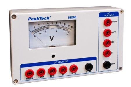 Analog-Spannungsmesser 1000V AC DC PeakTech 3296