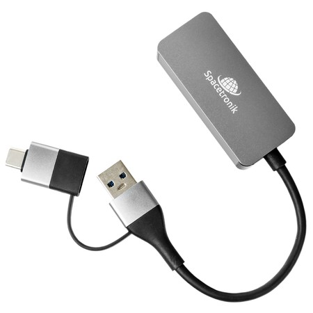 Externer Netzwerkadapter USB-C USB 3.2 auf LAN-Anschluss 2.5Gbps Spacetronik