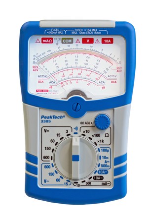 PeakTech 3385 Analog-Multimeter 600V 10A AC DC