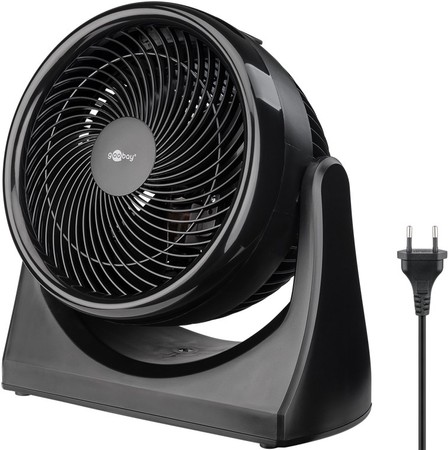 Bodenventilator 9" 30W Goobay schwarz