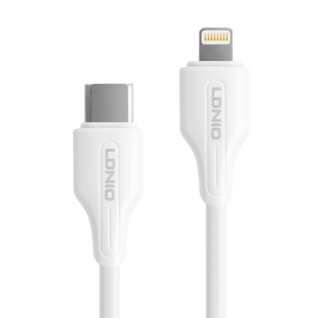 USB-C - Lightning Kabel LDNIO 1m 30W weiß LC121I