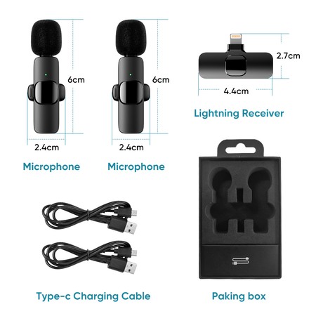 2x USB-C drahtloses Mikrofon SPU-WM02C