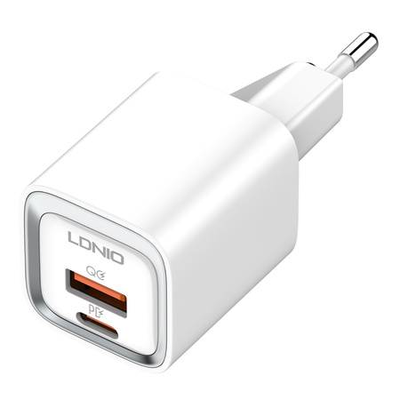 Kopia Ładowarka sieciowa USB 20W PD QC 3.0   kabel USB-A / Lightning Szybkie Ładowanie LDNIO A2318C