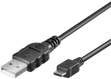 USB - microUSB Kabel 1m SCHWARZ Goobay