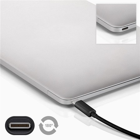 USB-C - USB-A 3.0 Kabel Schwarz 1m Goobay