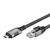 USB-C Gigabit Netzwerkkarte, Adapterkabel 0,5m