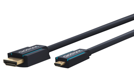 CLICKTRONIC HDMI - micro HDMI 2.0 4K 60Hz 3m Kabel