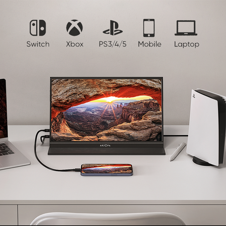 Monitor przenośny ARZOPA A1 Gamut – 15,6 Full HD