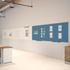 Magnetische Tafel blau lackiert 75x115