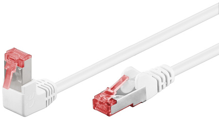 Kabel LAN Patchcord CAT 6 S/FTP 1x90 BIAŁY 2m