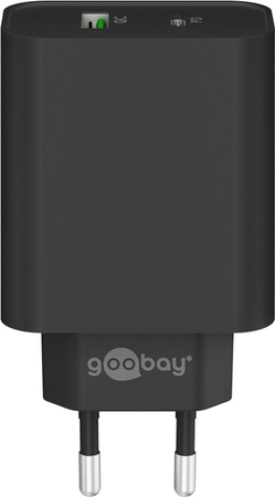 Ładowarka sieciowa USB-C USB PD 45W Goobay CZARNA - zdjęcie 2