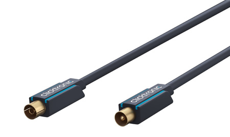 CLICKTRONIC Przyłącze kabel antenowy TV IEC gn.TV/wt.TV ekranowane 10m