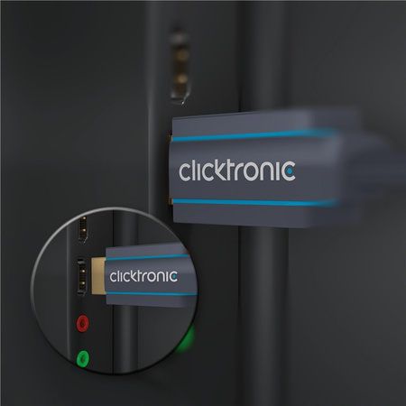 CLICKTRONIC Kabel adapter USB-C do HDMI 2.0 4K 60Hz 3m