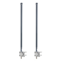 Zestaw anten szerokopasmowych dookólnych MIMO Spacetronik OMNI z włókna szklanego 10 dBi 90 cm szarych