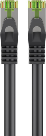 Kabel LAN Patchcord CAT 8.1 S/FTP cert. GHMT MIEDŹ czarny 3m