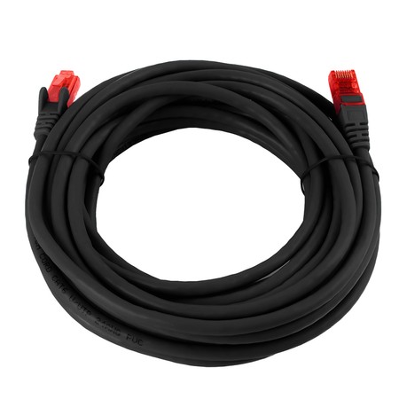 RJ45 CAT 6 U/UTP AWG24 schwarz 75m Kabel