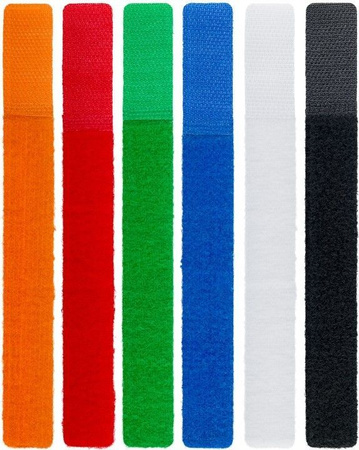 Klettverschluss-Kabelorganizer 6 Stück 6 Farben Goobay