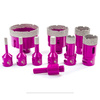 Zestaw otwornic diamentowych w metalowej skrzynce 9 rozmiarów fi6-68 + adapter M14 SPM-T16