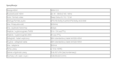 HDMI 1x2-Verteiler SPH-RS102_V46 4K 60 Hz CEC