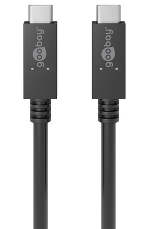 Kabel USB-C 3.2 2x2 20 Gb/s 100W 20V 5A PD Goobay 1m