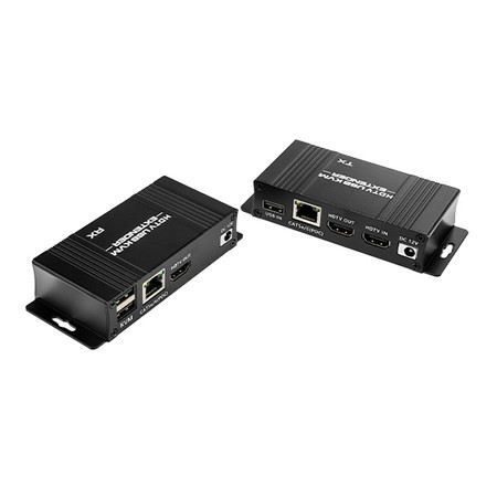 HDMI KVM auf LAN-RJ45 USB Konverter 60m Spacetronik