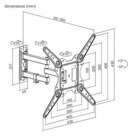 23"-55" TV-Halterung SPE-T41