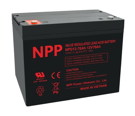 Akumulator NPD 12V 70Ah T14 NPP seria DEEP pasta