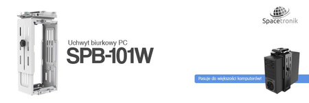 Uchwyt biurkowy PC Spacetronik SPB-101W