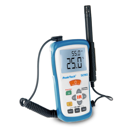 Feuchte-Temperatur-Messgerät. 500 deg PeakTech 5090