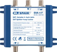 Rozgałeźnik SAT quattro/wideband Spaun SVA 4F