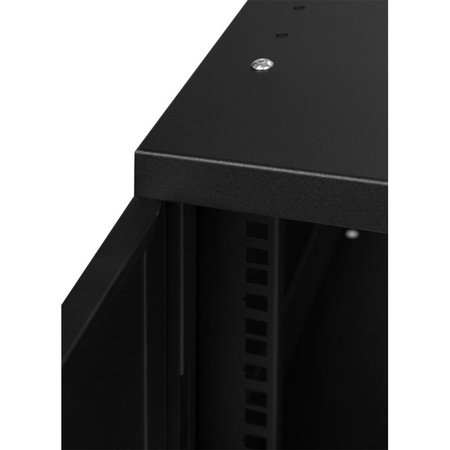 Szafa RACK 19'' 6U 350mm CZARNA Drzwi stalowe