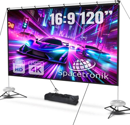 Przenośny ekran projekcyjny 120'' 4K  Spacetronik